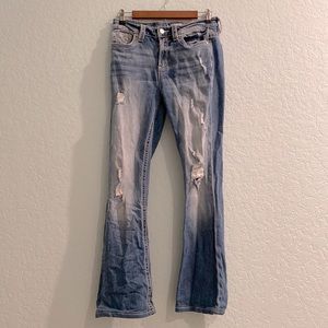 ‘Sailey’ Distressed Boot Cut Jeans - Size 27